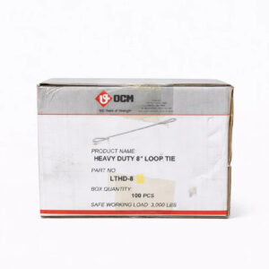 8" Loop Ties – 100 pcs/Box