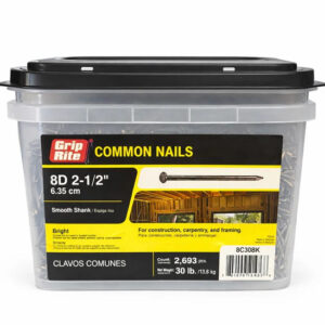 8D Common Nails β 2-1/2" β 30 lb Box