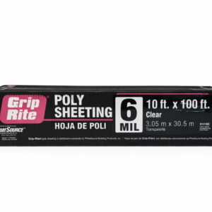 Clear Poly Sheeting 6 Mil – 10 ft x 100 ft