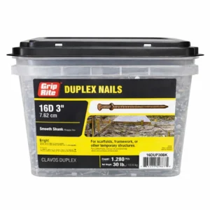 16D Duplex Nails – 3" – 30 lb Box