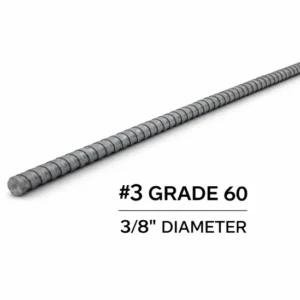 Rebar #3 Grade 60 – 3/8" x 20 ft