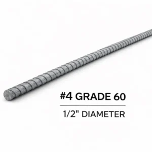 Rebar #4 Grade 60 – 1/2" x 20 ft